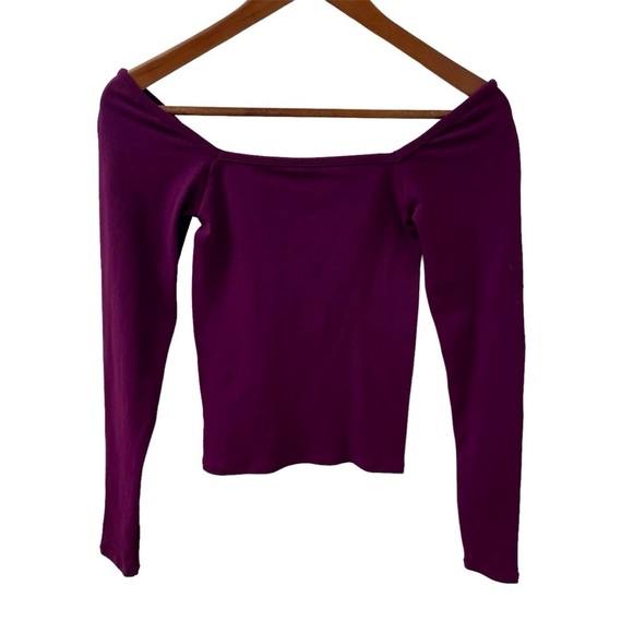 Fabletics Top Emilia Sculptknit Burgundy Women’s Size XS - Picture 1 of 12